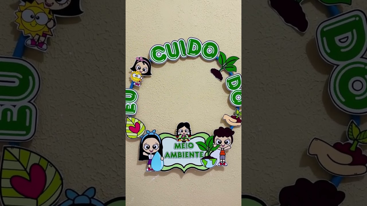 Video do produto Decoração Bambolê – Eu Cuido do Meio Ambiente