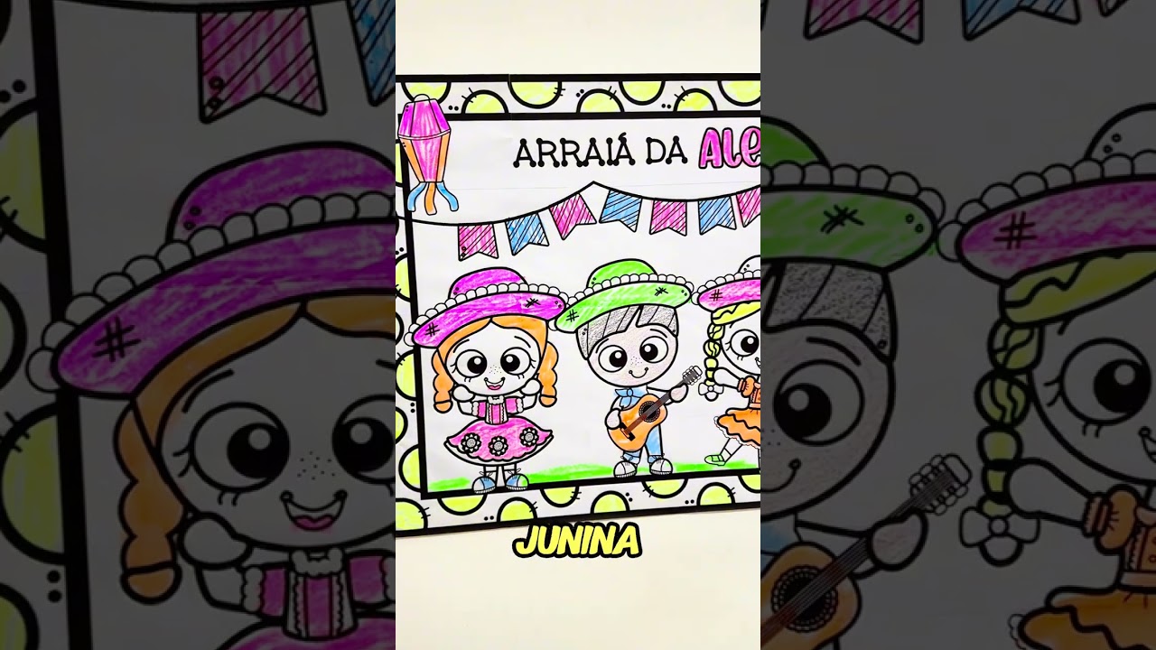 Video do produto Cartaz Colaborativo - Arraiá da Alegria