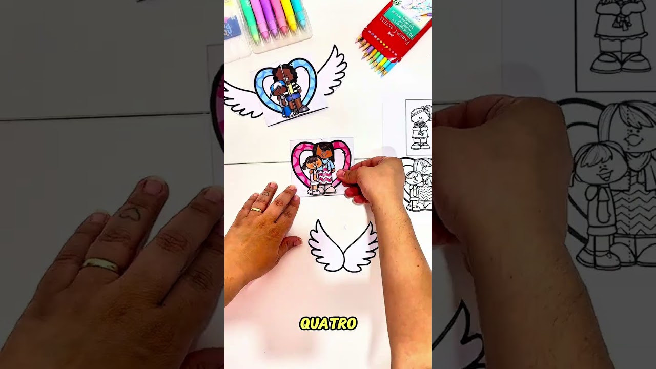 Video do produto Cartão 3D Dia das Mães - Asas