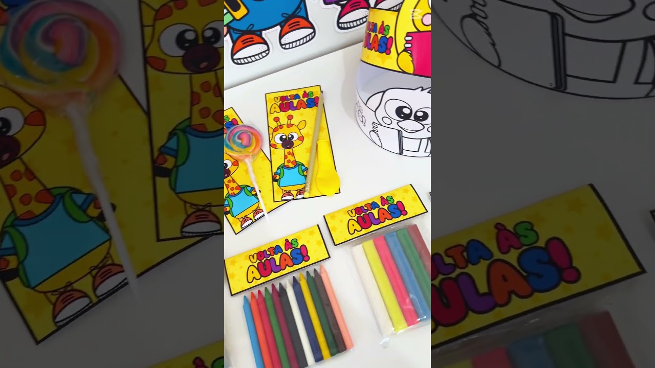 Video do produto Kit Volta às Aulas - Painel e Lembrancinhas
