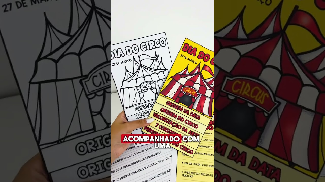 Video do produto Flipbook + Interpretação Dia do Circo