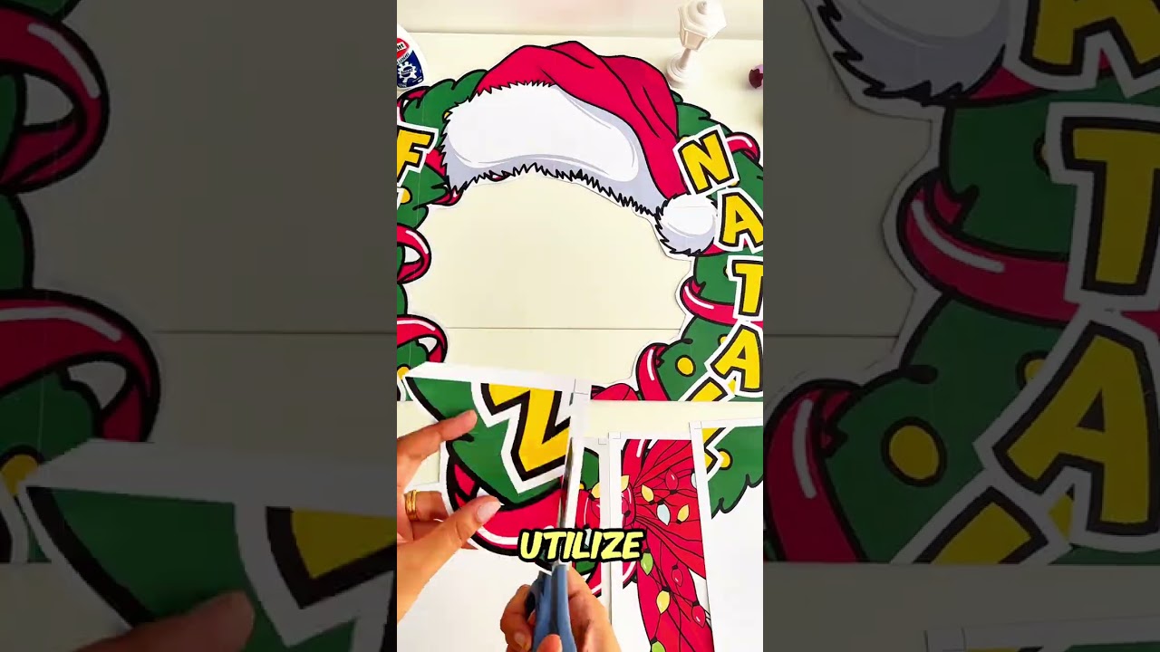 Video do produto Decoração para Bambolê - Tema Natal