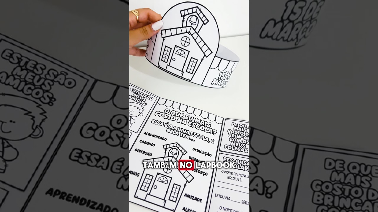 Video do produto Lapbook e Coroa - Dia da Escola