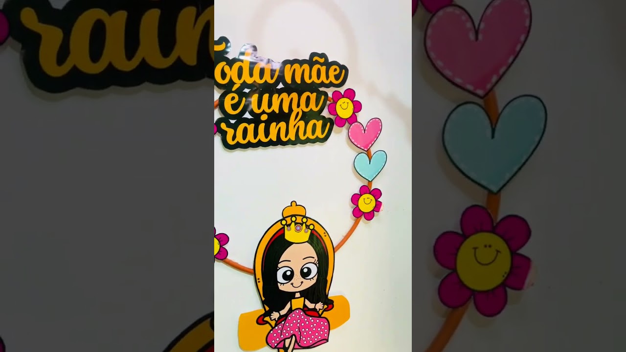 Video do produto Decoração Bambolê - Toda Mãe é uma Rainha