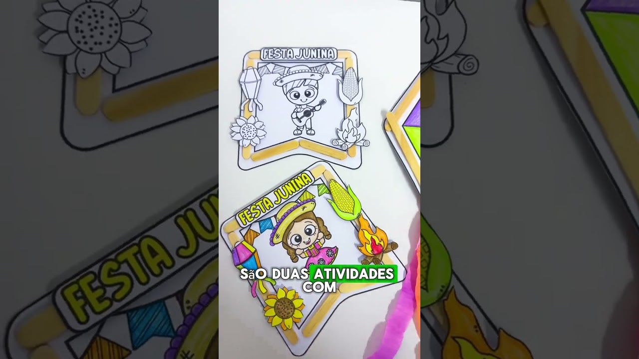 Video do produto Atividades Juninas Interativas com Palitos