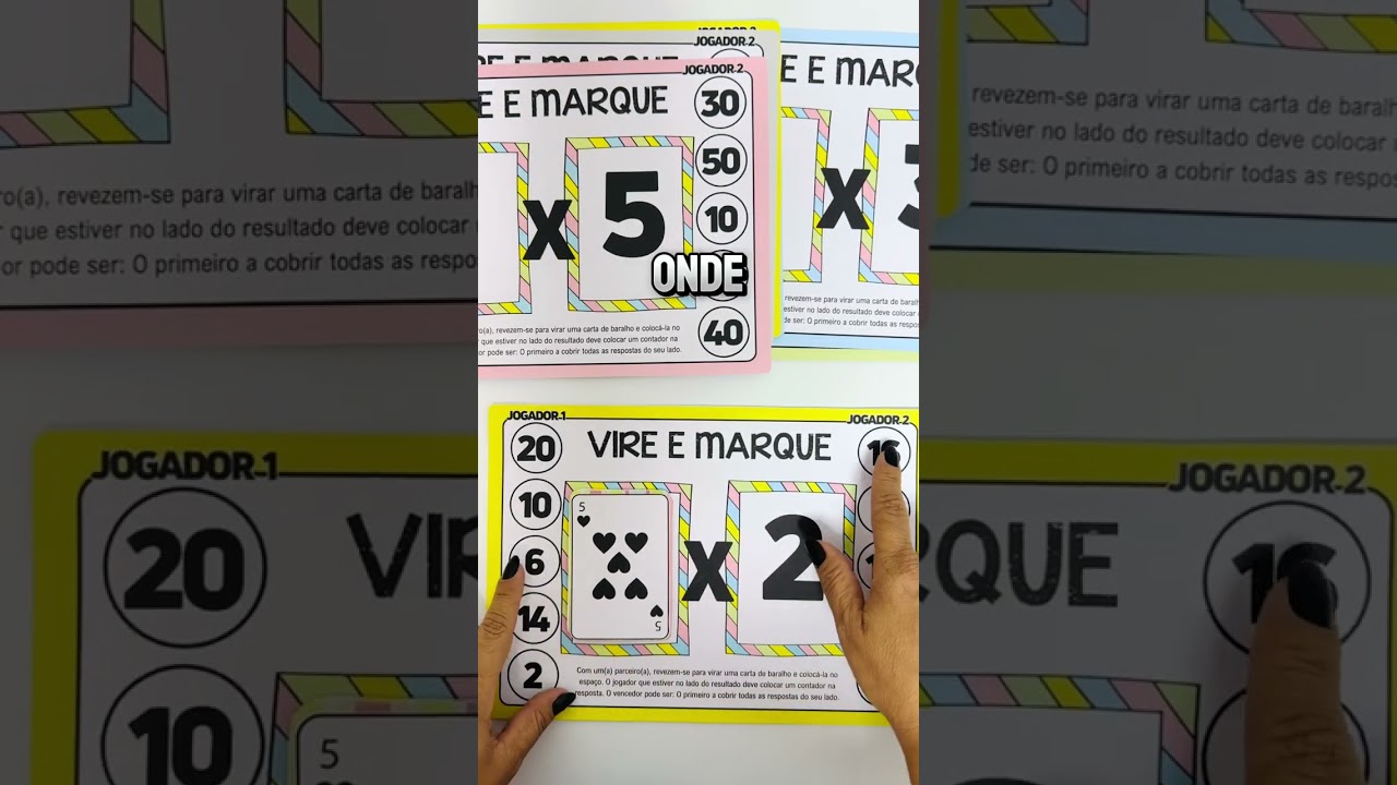 Video do produto Jogo - Vire e Marque – Multiplicação