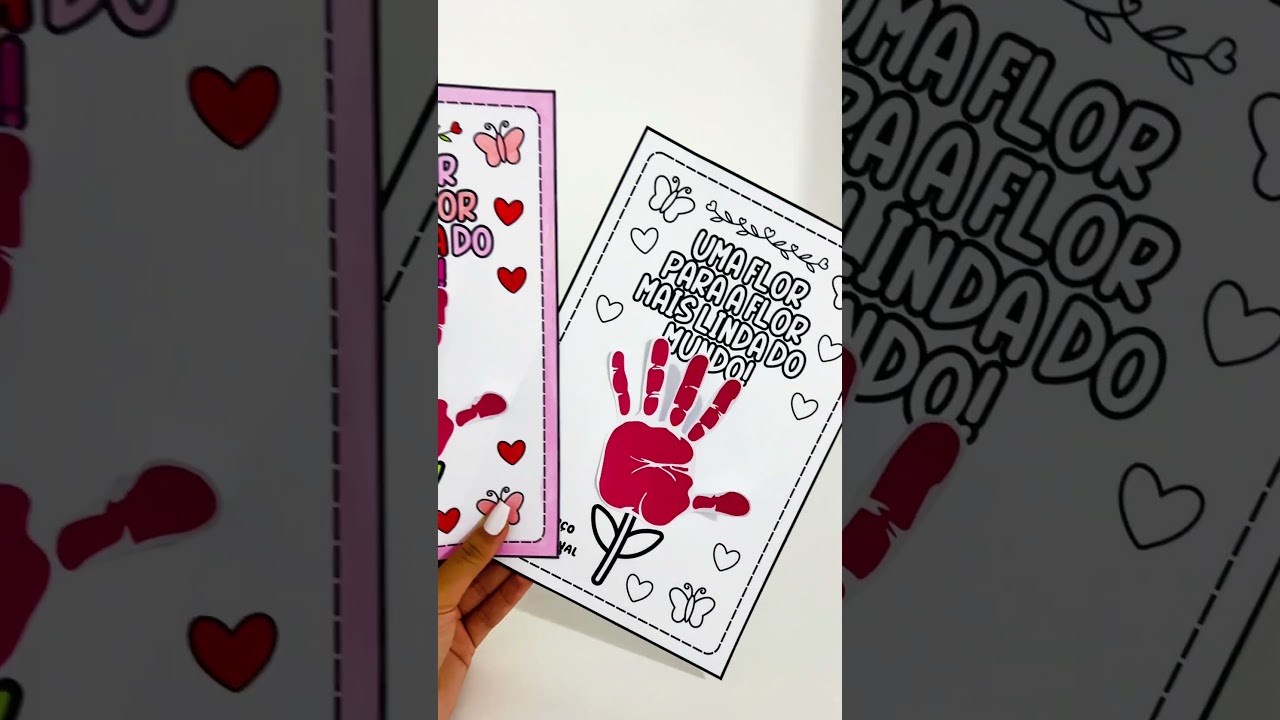 Video do produto Atividade Dia da Mulher - Mãozinhas
