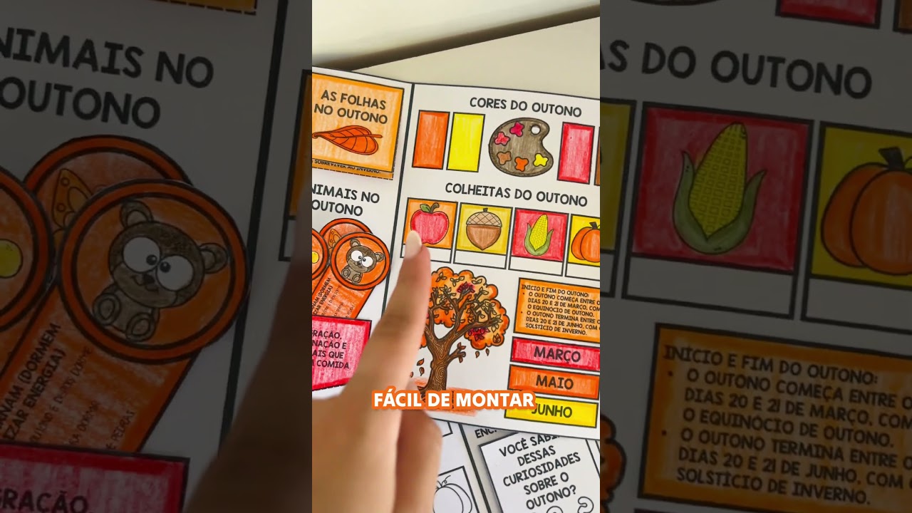 Video do produto Lapbook de Outono