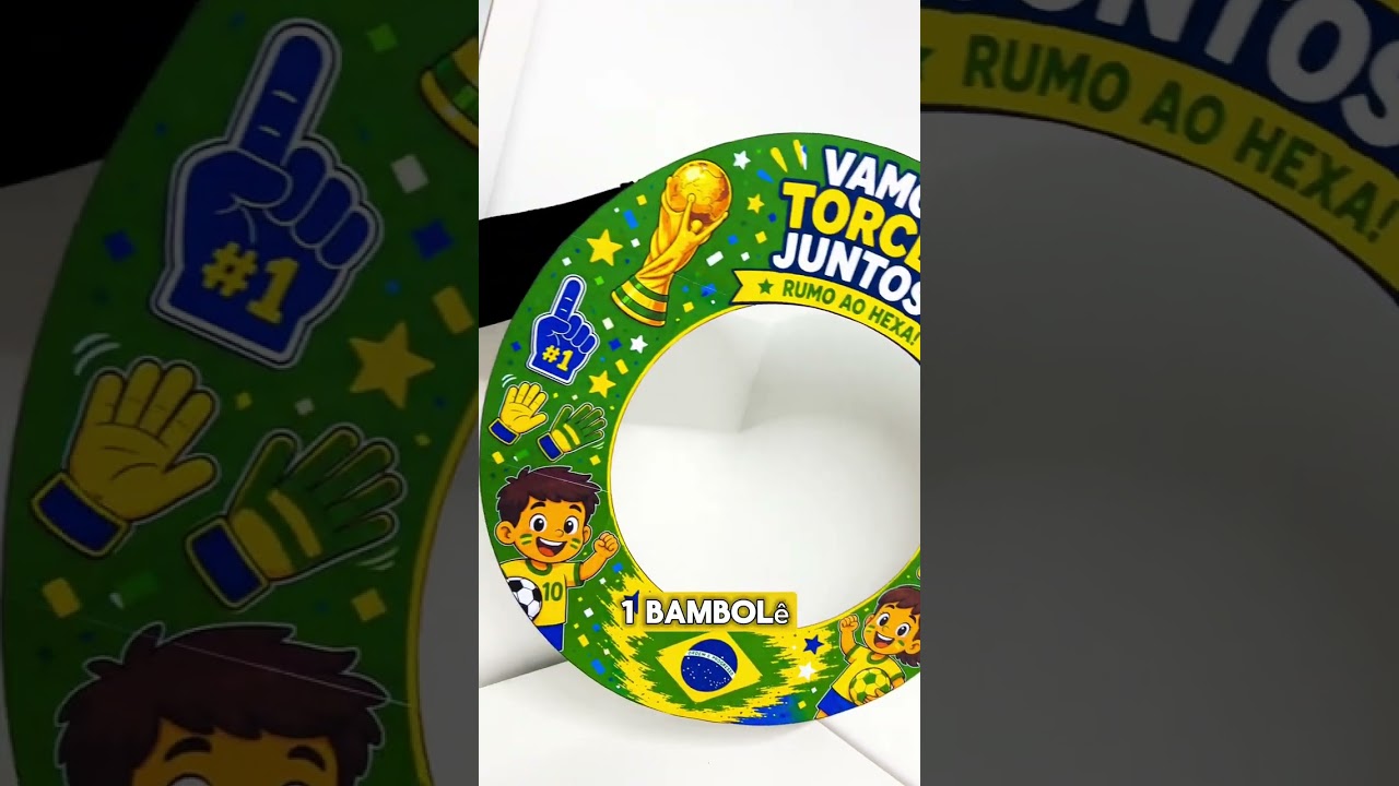 Video do produto Moldura Bambolê Copa do Mundo