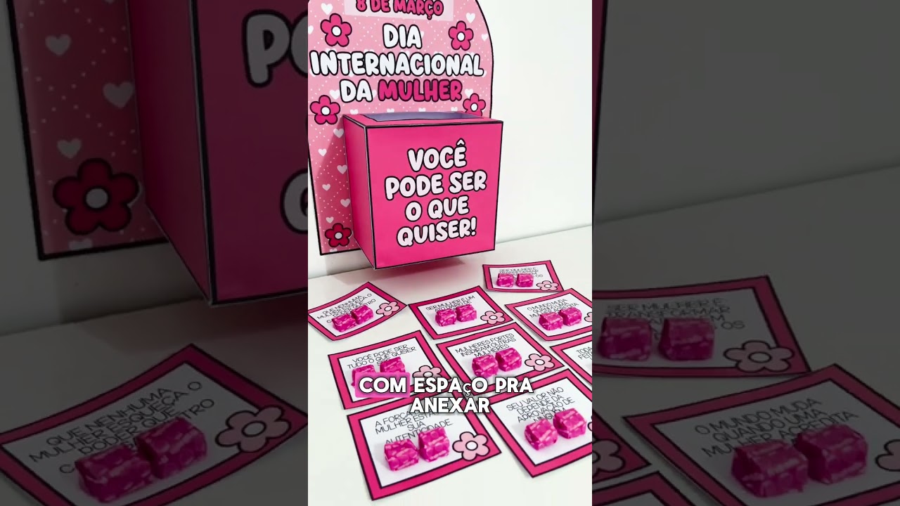 Video do produto Caixa Motivacional - Dia da Mulher