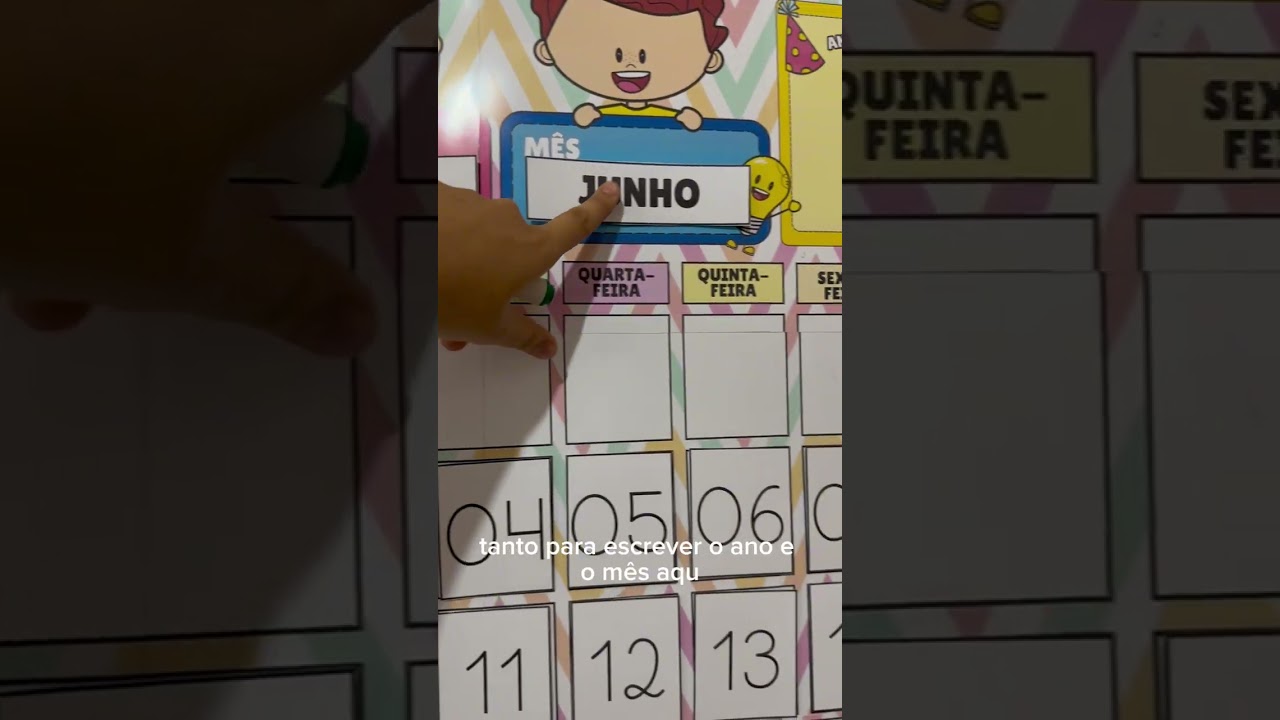 Video do produto Calendário de Parede Interativo
