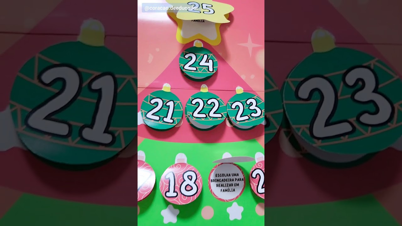 Video do produto Painel - Calendário do Advento