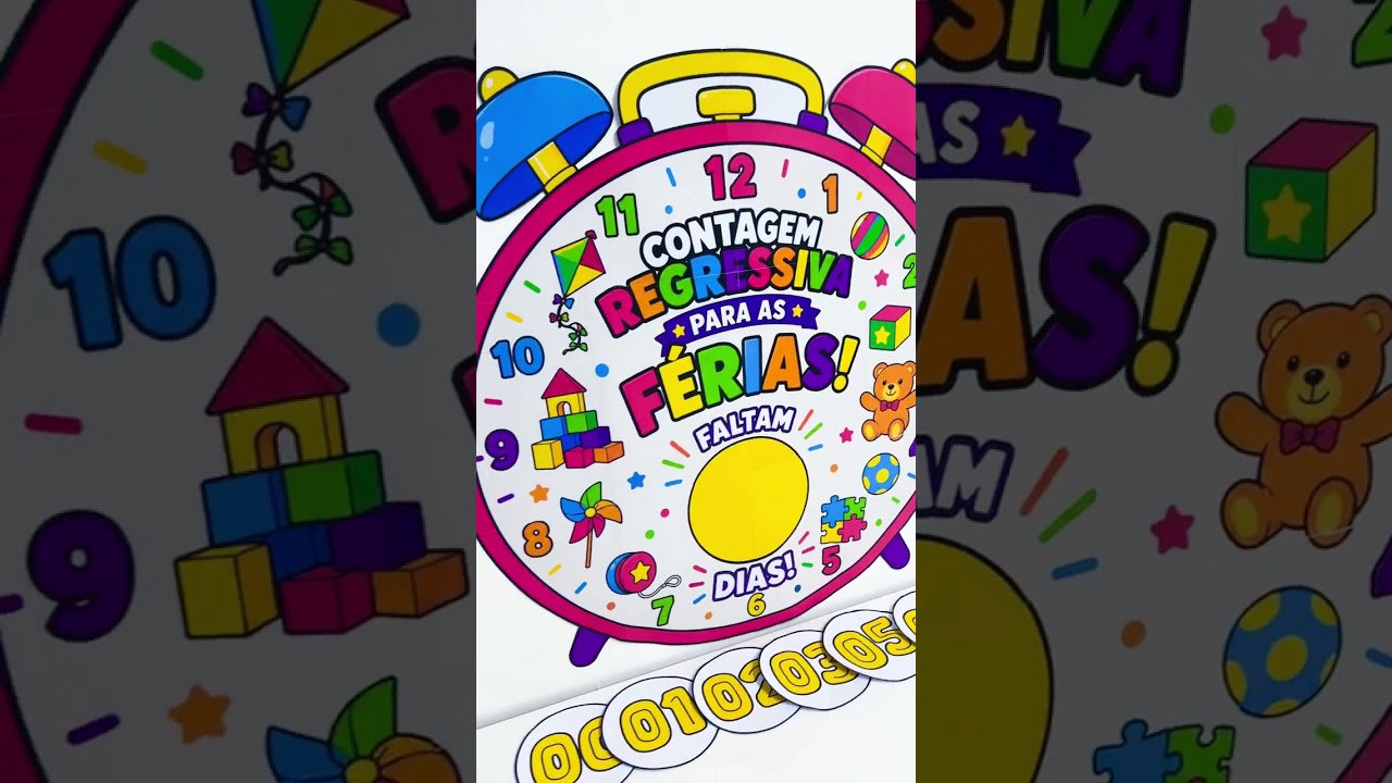 Video do produto Painel Contagem Regressiva - Férias