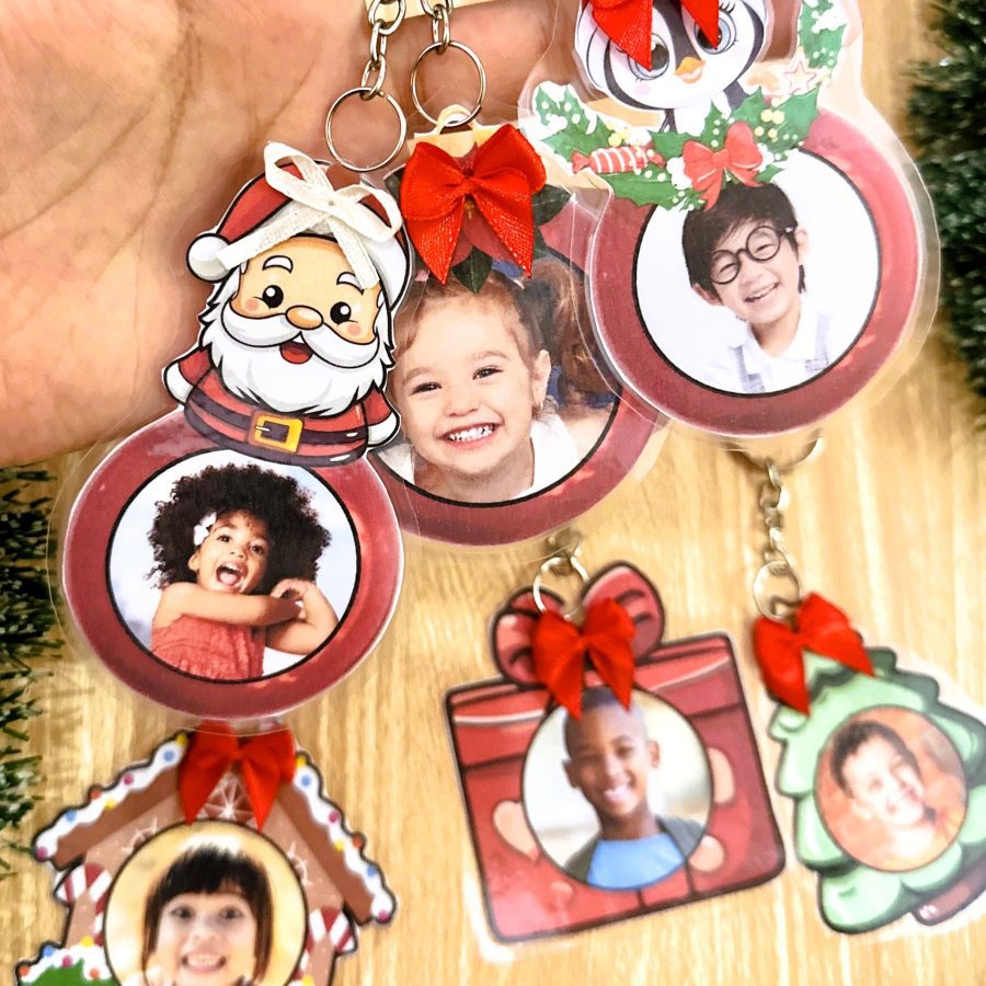 Chaveiros Natalinos Personalizáveis - Natal - Pedagogia de Ideias Chaveiros Natalinos Personalizáveis - Natal