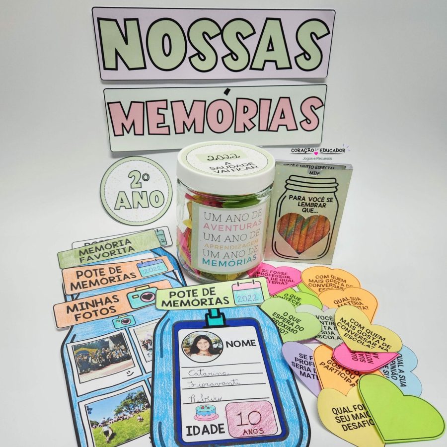 Pote de Memórias - Lembranças Escolares - Pedagogia de Ideias Pote de Memórias - Lembranças Escolares