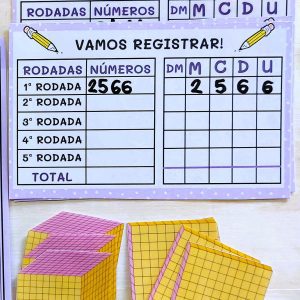 Quadro de Valor Posicional - Unidade de Milhar - Matemática