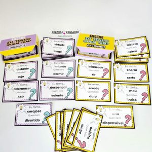 Jogo Eu Tenho - Quem Tem? Sinônimos e Antônimos - Jogos Educativos