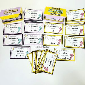 Jogo Eu Tenho - Quem Tem? Sinônimos e Antônimos - Jogos Educativos