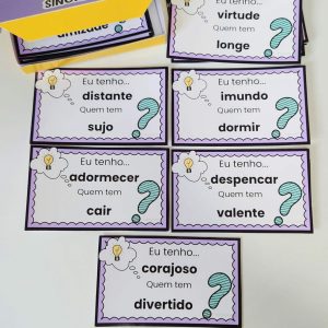 Jogo Eu Tenho - Quem Tem? Sinônimos e Antônimos - Jogos Educativos