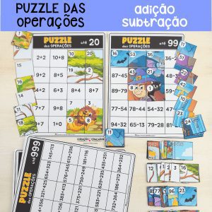 Puzzle das Operações - Matemática