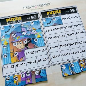 Puzzle das Operações - Matemática