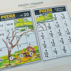 Puzzle das Operações - Matemática