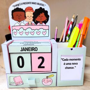 Calendário Permanente Motivacional - Organização e Planejamento - Pedagogia de Ideias Calendário Permanente Motivacional - Organização e Planejamento