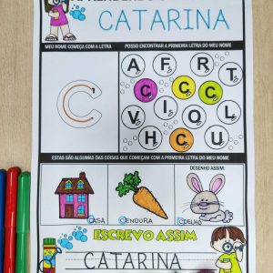 Aprendendo meu nome - Letras e Sons