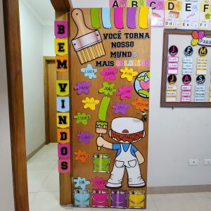 Porta afetiva - Edição Cores - Decoração Escolar