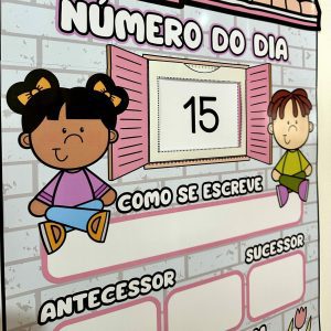 Cartaz - Número do Dia - Matemática