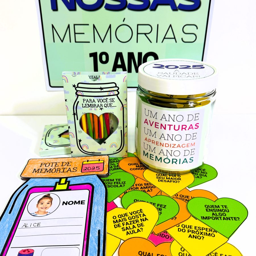 Pote de Memórias - Lembranças Escolares - Pedagogia de Ideias Pote de Memórias - Lembranças Escolares