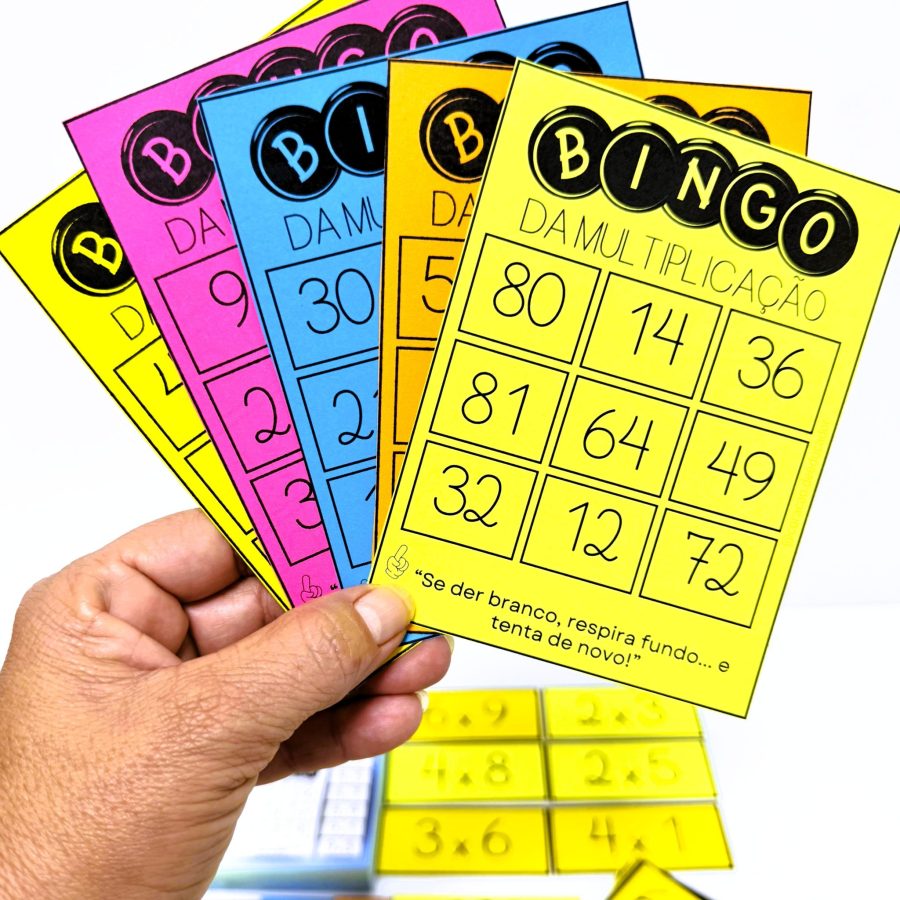 Bingo da Multiplicação - Matemática