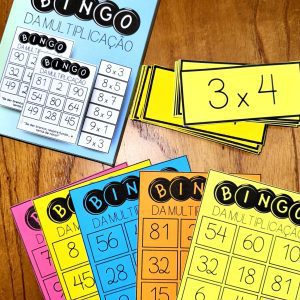 Bingo da Multiplicação - Matemática