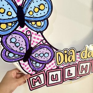 Decoração para Bambolê - Dia da Mulher - Dia Internacional da Mulher
