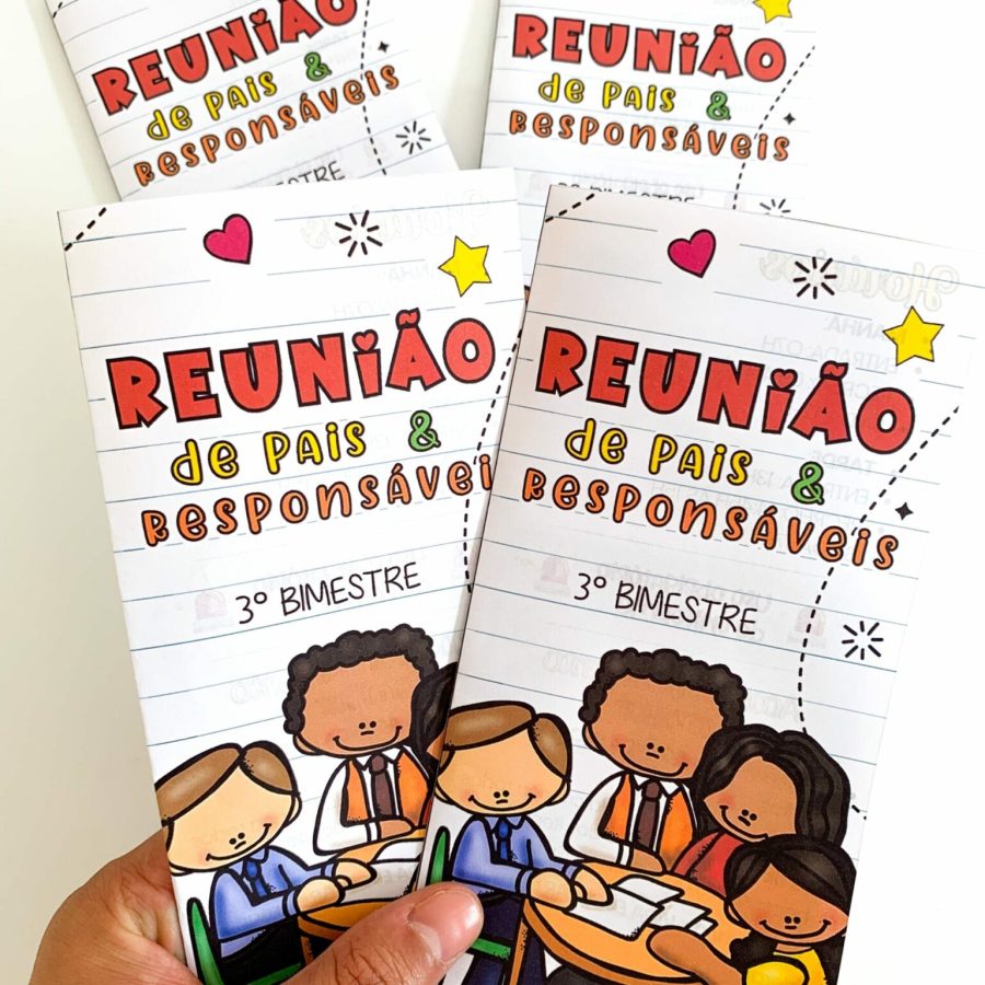Folder Reunião de Pais Editável - Reunião de Pais