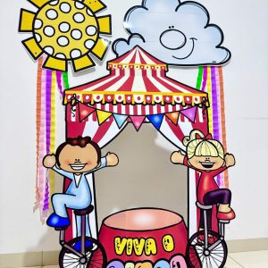 Moldura Gigante para Foto - Dia do Circo - Dia do Circo