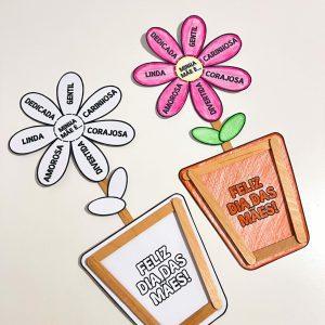 Atividade - Vaso Florido da Mamãe - Dia das Mães