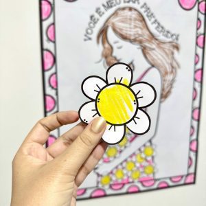 Cartaz Colaborativo Para Colorir - Dia das Mães - Dia das Mães