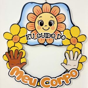 Decoração para Bambolê - Eu Cuido do Meu Corpo - Maio Laranja