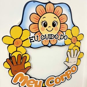 Decoração para Bambolê - Eu Cuido do Meu Corpo - Maio Laranja