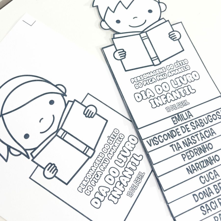 Flipbook Personagens do Sítio do Pica Pau Amarelo - Dia Nacional do Livro Infantil