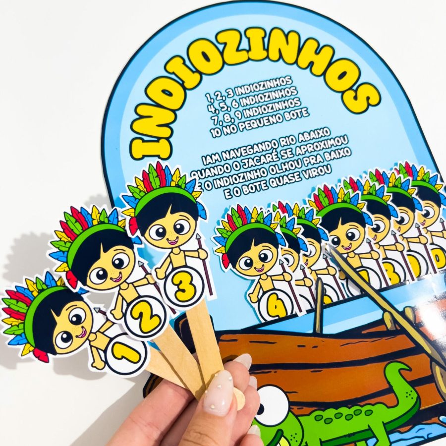 Luva Musical Indiozinhos - Dia dos Povos Indígenas