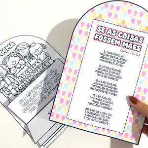 Luva Poema - Se as coisas fossem Mães - Dia das Mães