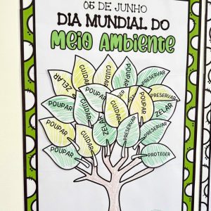 Cartaz Colaborativo Árvore - Dia do Meio Ambiente - Dia do Meio Ambiente