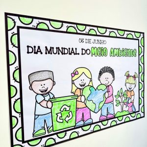 Cartaz para Colorir – Meio Ambiente - Dia do Meio Ambiente