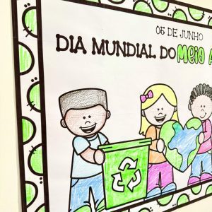 Cartaz para Colorir – Meio Ambiente - Dia do Meio Ambiente