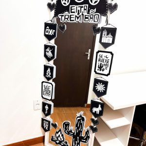 Espelho Junino de Cordel - Estilo Cordel