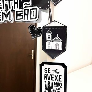 Espelho Junino de Cordel - Estilo Cordel