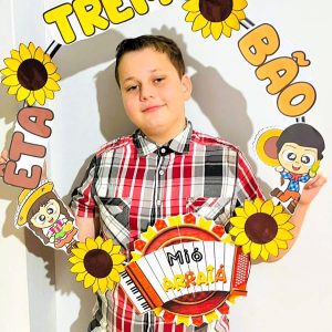 Decoração Bambolê – Mió Arraiá - Festa Junina