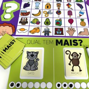 Jogo "Qual Tem Mais?" - Consciência Fonológica